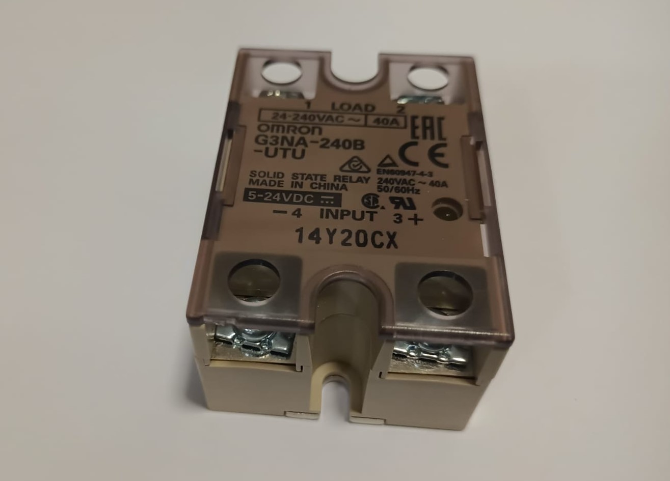 Relais à Semi-conducteurs Omron G3NA-205B - Entrée 5-24VDC, Sortie 24-240VAC 5A